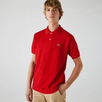 Lacoste Classic Fit L.12.12 Polo Shirt Pánské - Šortky Červené | CZ-7Cp1nM